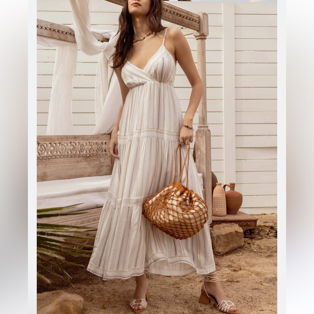 NWT by the Diver Striped Maxi Dress